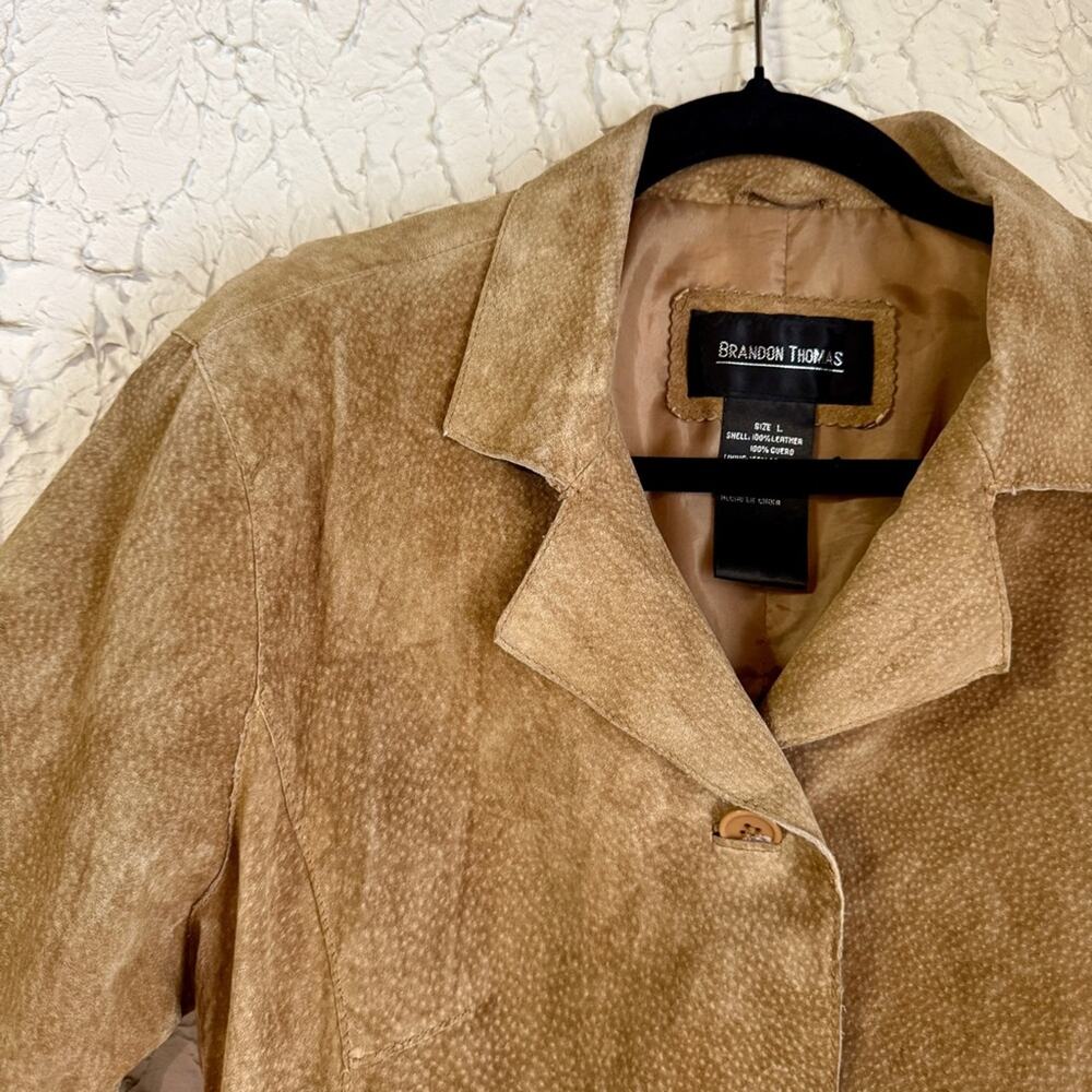 Vintage Brandon Thomas Tan Suede Blazer - Picture 2 of 15